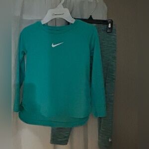 Nike Kids Long Sleeve Tee And Pants Set
